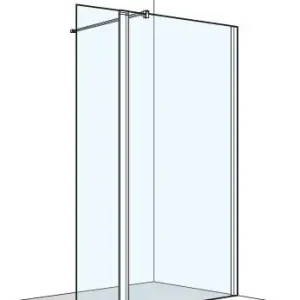 Acheter En Ligne Cloison latérale à pose libre Koralle S400 Plus Noir mat Verre clair Plus